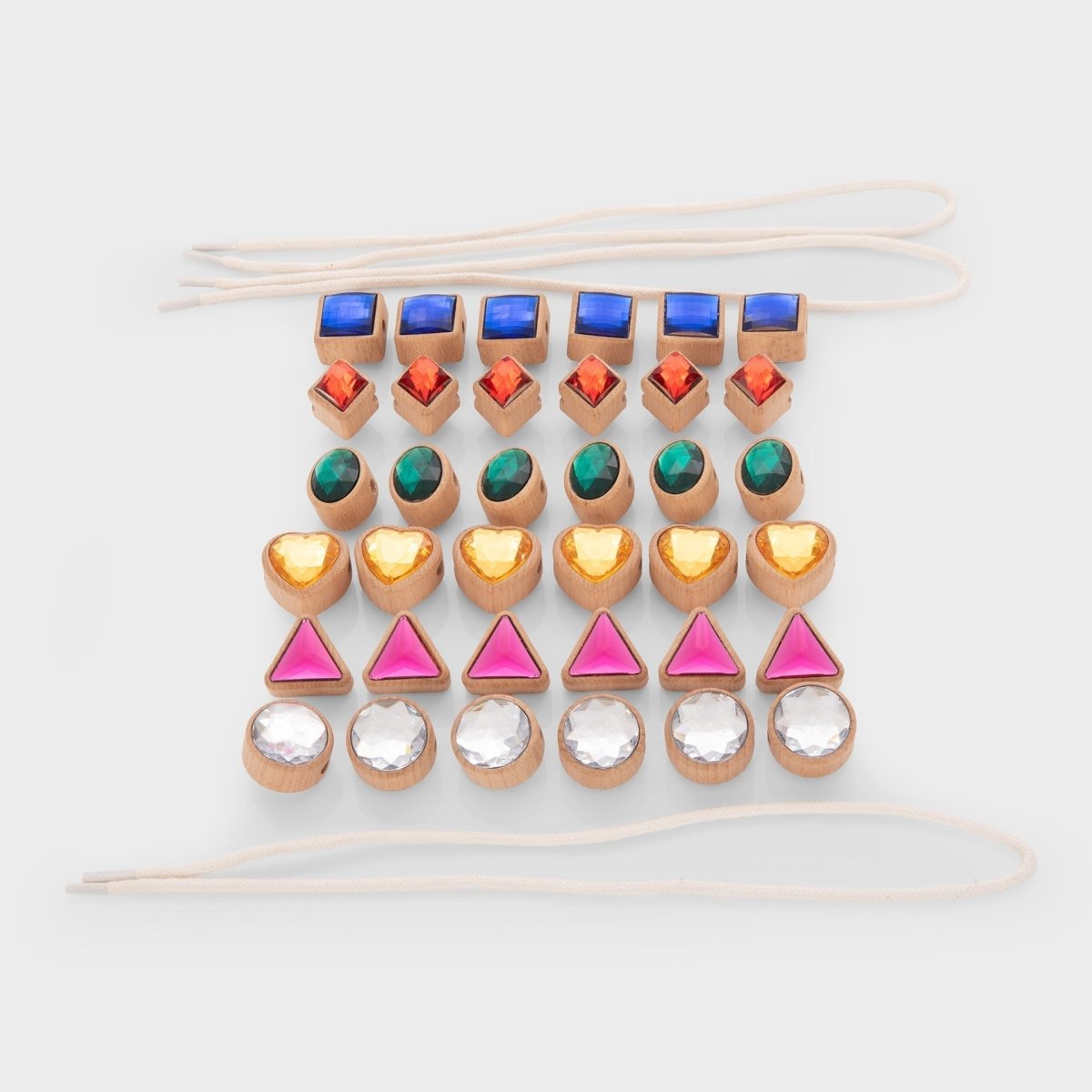 Shape Lacing Jewels – for children, available at Learning Bugs UK