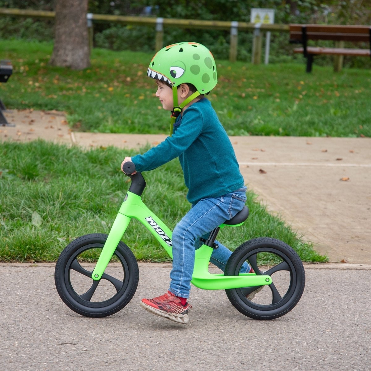Whizz Balance Bike - Green – Baby Toys & Activity Equipment for children, available at Learning Bugs UK