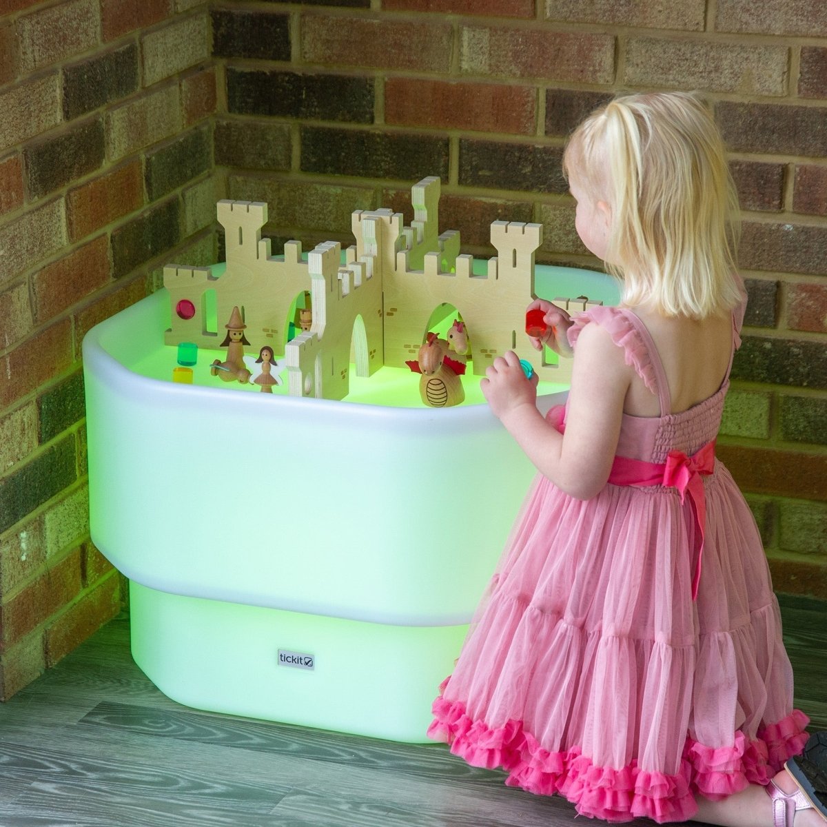 Discovery Glow Mini Tuff Table – Baby Toys & Activity Equipment for children, available at Learning Bugs UK