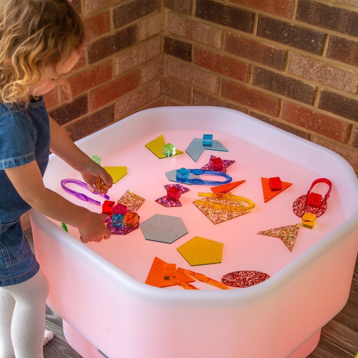 Discovery Glow Mini Tuff Table – Baby Toys & Activity Equipment for children, available at Learning Bugs UK