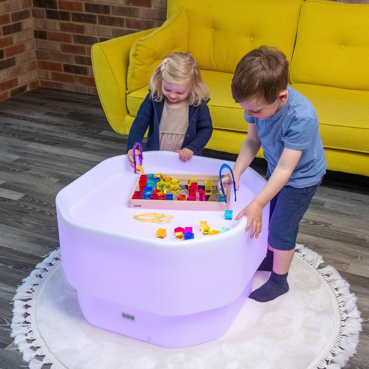 Discovery Glow Mini Tuff Table – Baby Toys & Activity Equipment for children, available at Learning Bugs UK