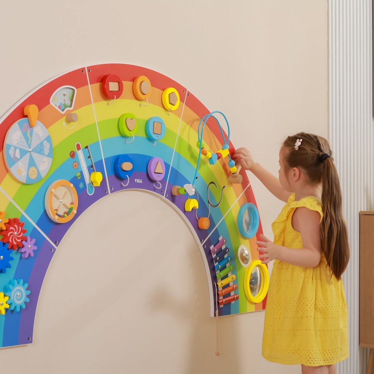 Rainbow Activity Wall Panels – Baby Toys & Activity Equipment for children, available at Learning Bugs UK