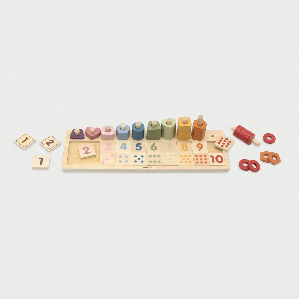Wooden Count & Match Board – Baby Toys & Activity Equipment for children, available at Learning Bugs UK
