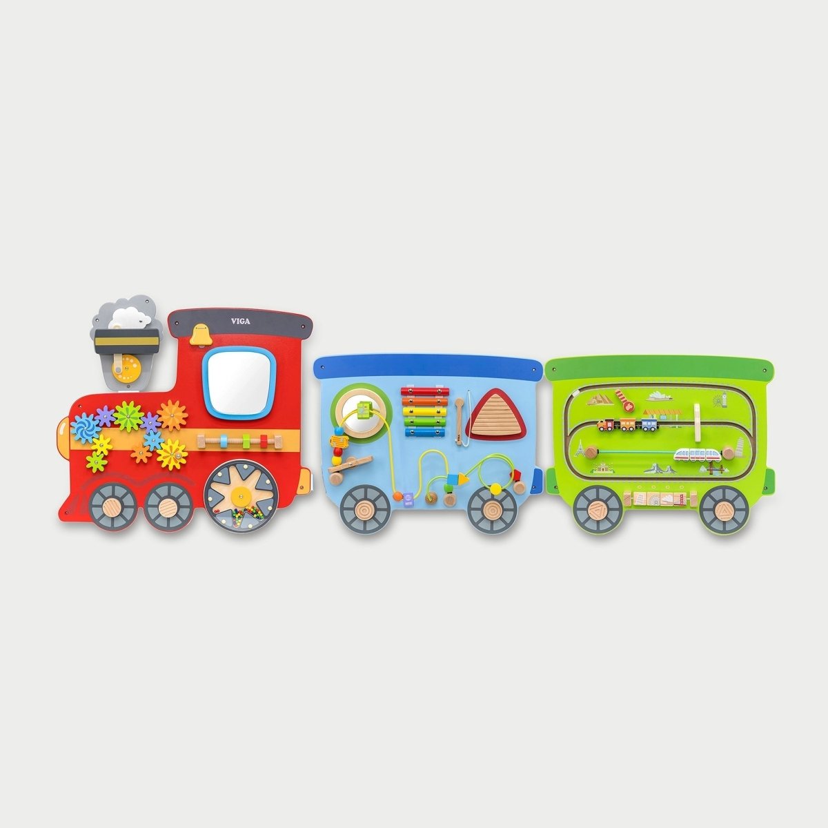 Train Wall Panel – Baby Toys & Activity Equipment for children, available at Learning Bugs UK