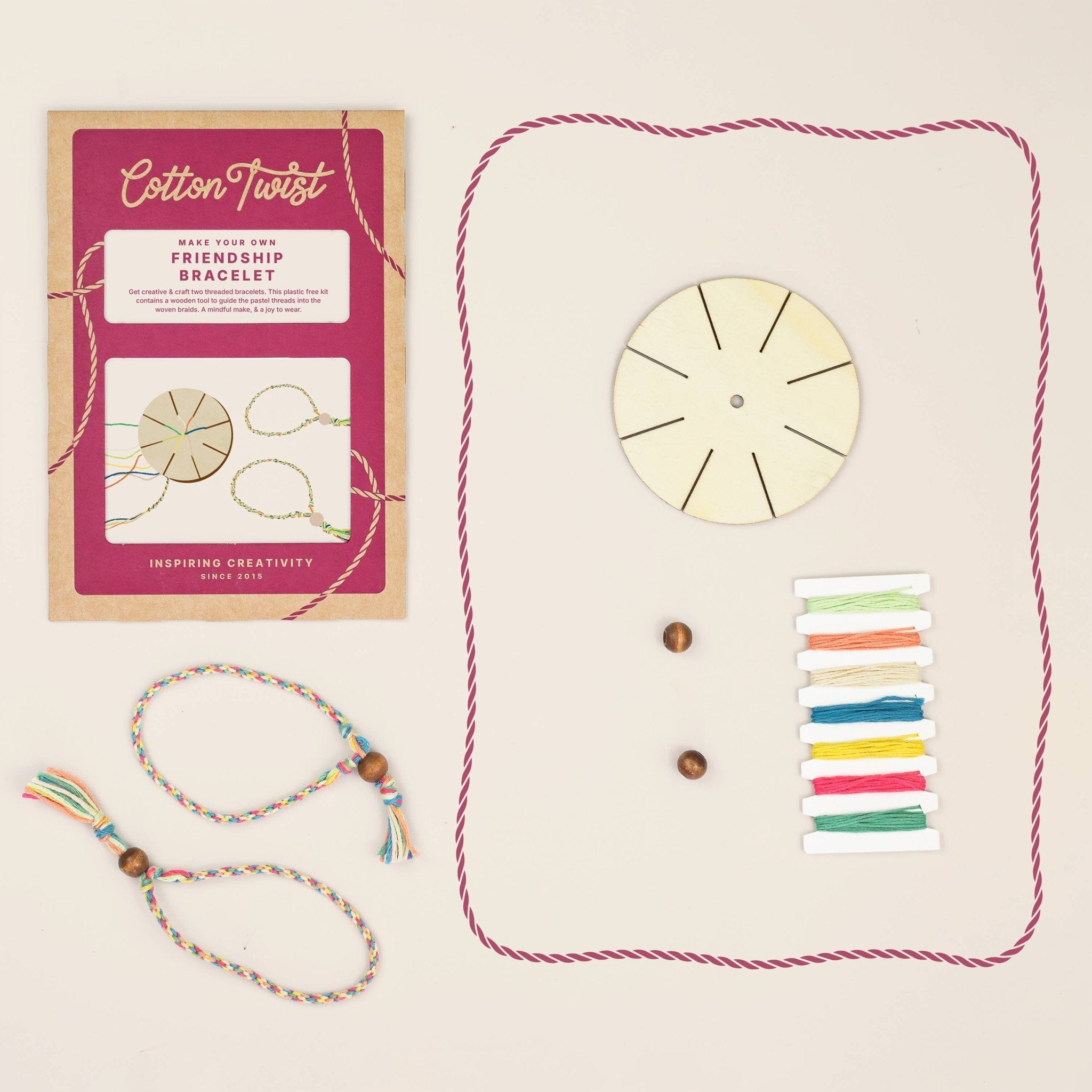 Buy Make Your Own Friendship Bracelet Kit | Art and Craft Box for kids by Learning Bugs UK