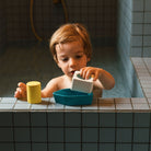 Oli & Carol Upcycled Boat Bath Toy Yellow – Bath Toys for children, available at Learning Bugs UK
