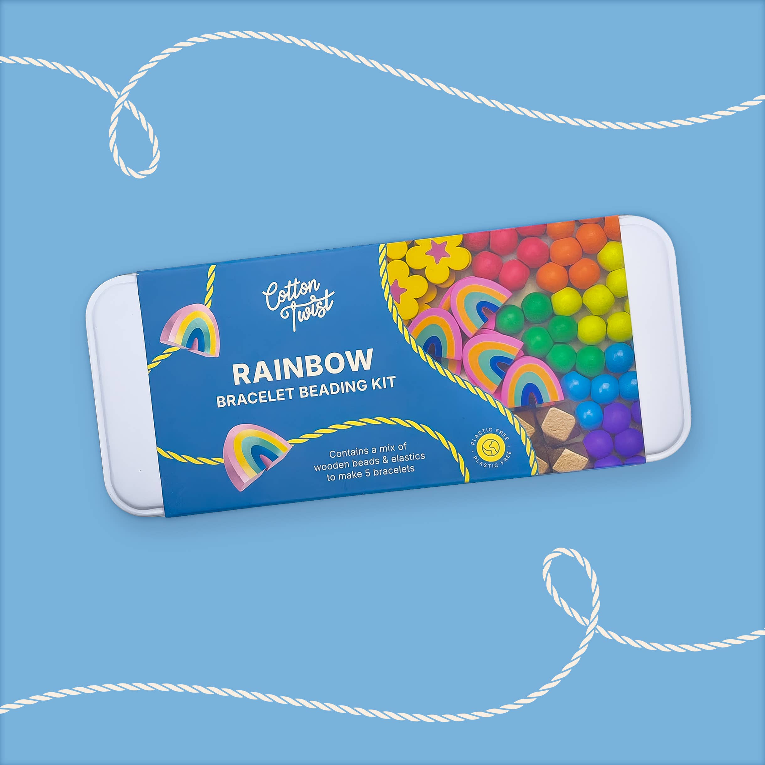 Buy Rainbow Bracelet Bead Kit | Art and Craft Box for kids by Learning Bugs UK