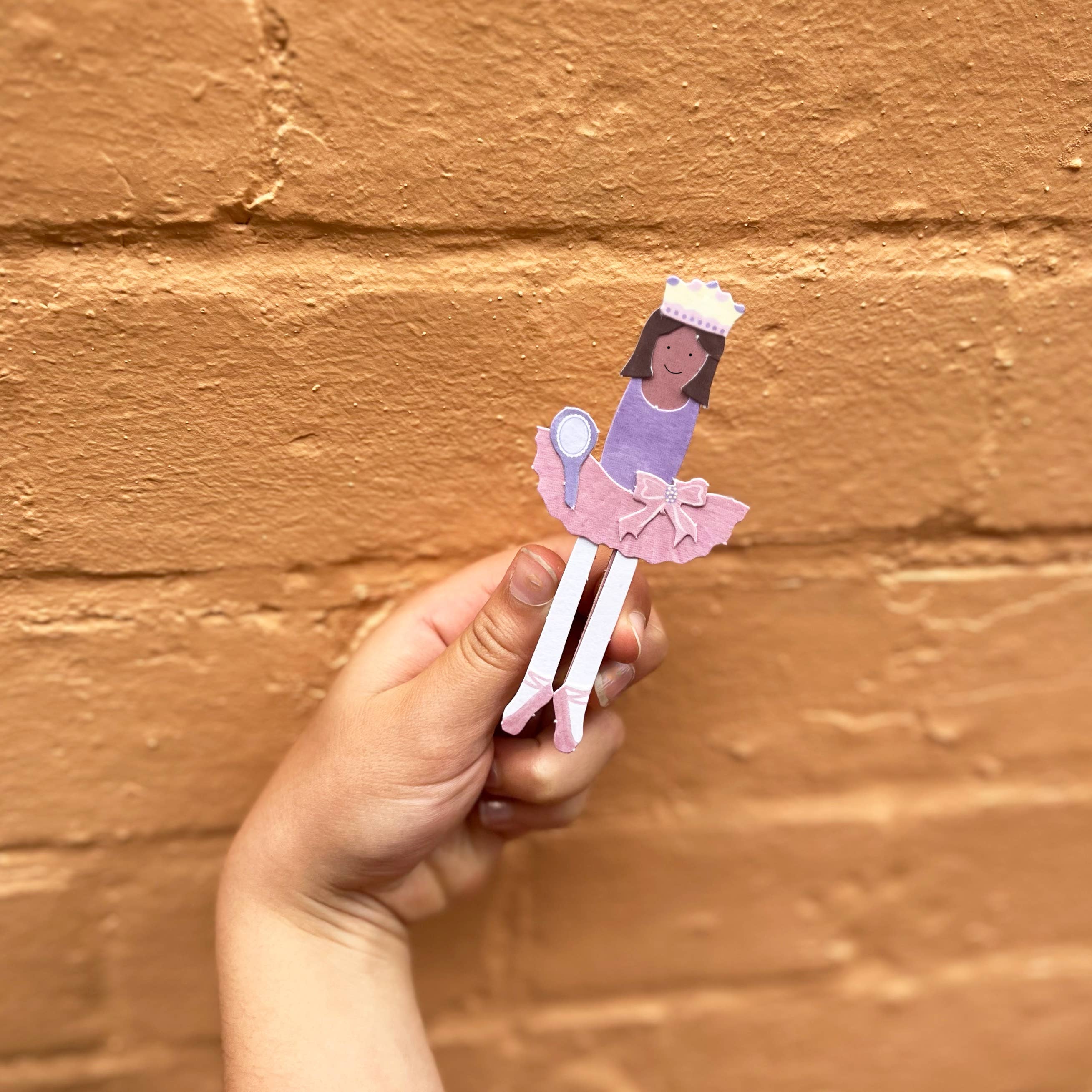 Buy Make Your Own Ballerina Peg Doll | Art and Craft Box for kids by Learning Bugs UK