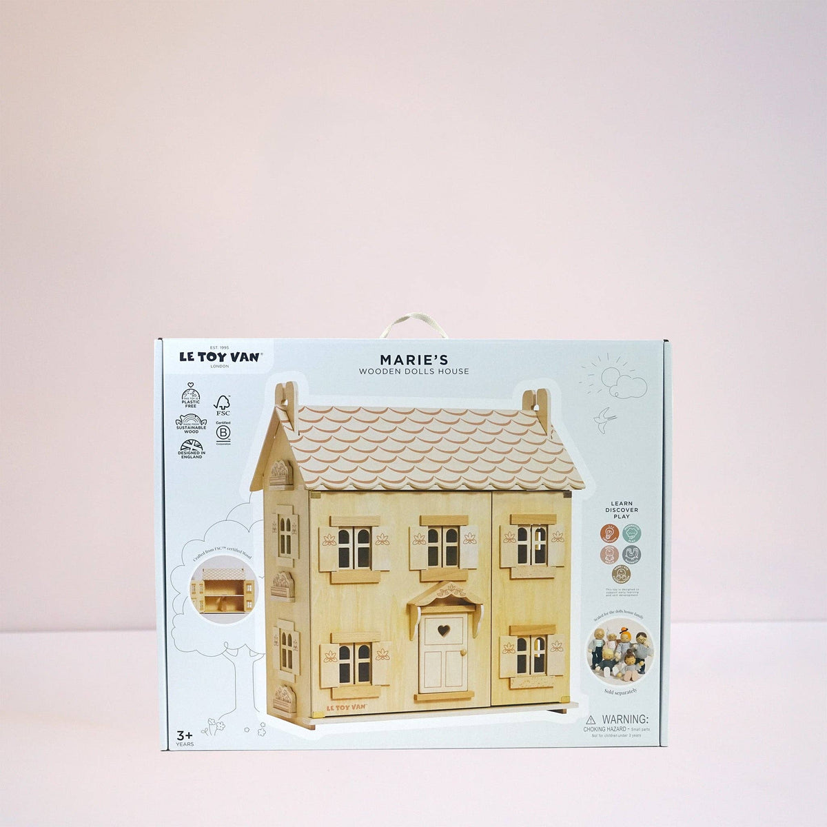 Le Toy Van Marie's Natural Wood dolls house, photo 9 of 11