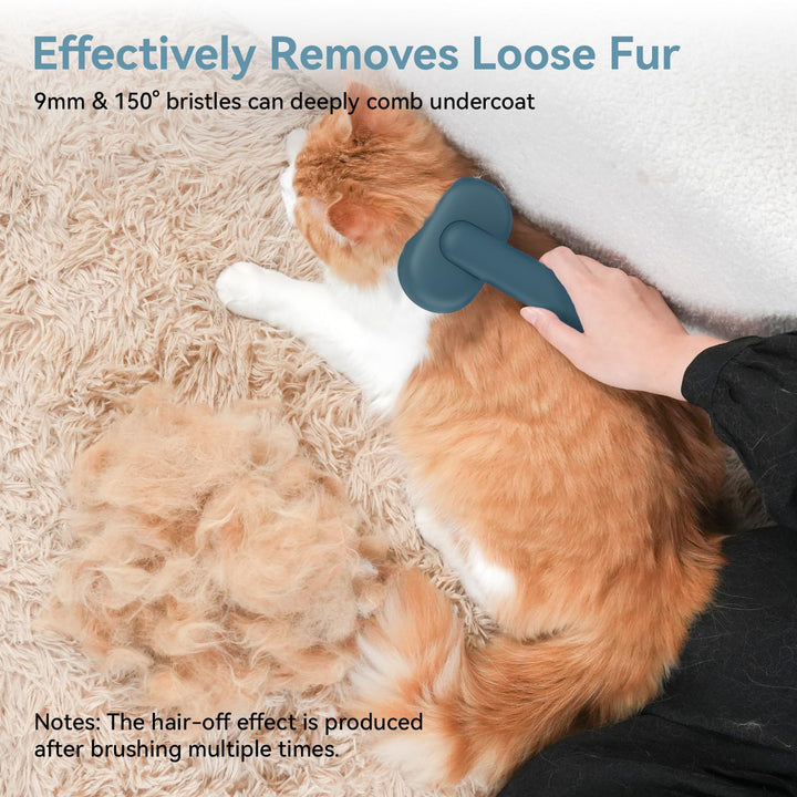 aumuca Cat Brush, Self Cleaning Cat Grooming Brush with Front Release Button, Cat Brushes for Grooming to Remove Loose Fur