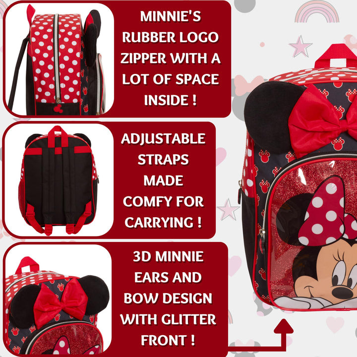 Minnie Mouse Kids Backpack & Lunch Bag Set