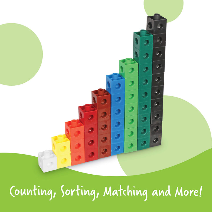 100 Snap Cubes - Educational Math Toy for Kids (Ages 5+)