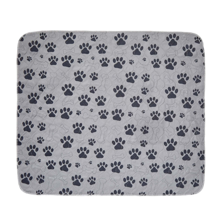 Drylife Washable Puppy Pads | Reusable Super Absorbent Extra Large Dog and Pet Training Mats | Anti-Slip, Quick Absorption, Locks in Pee, Odour Control, Floor Protection - 80x90cm (Grey, 1 Pack)