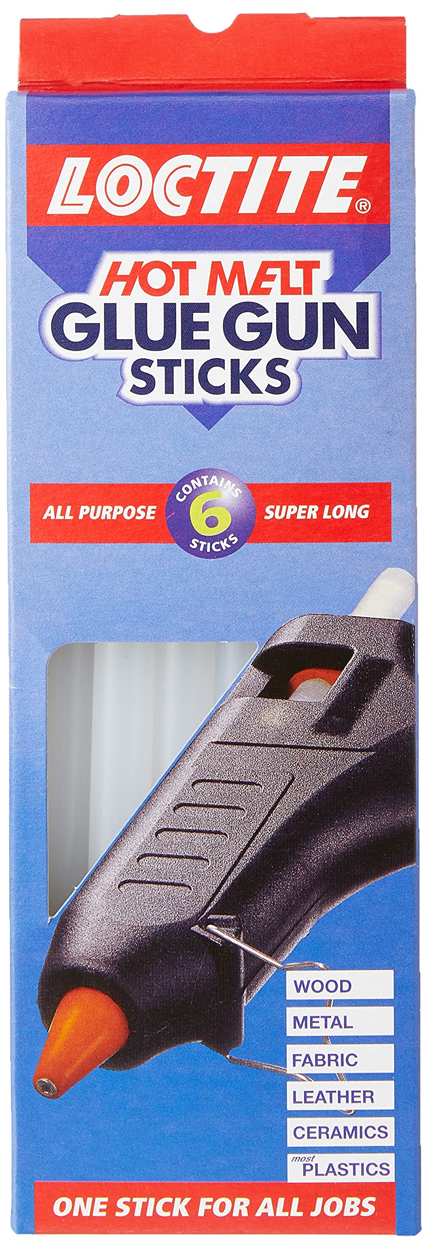 All-Purpose Hot Melt Glue Sticks - 6-Pack for DIY & Repairs