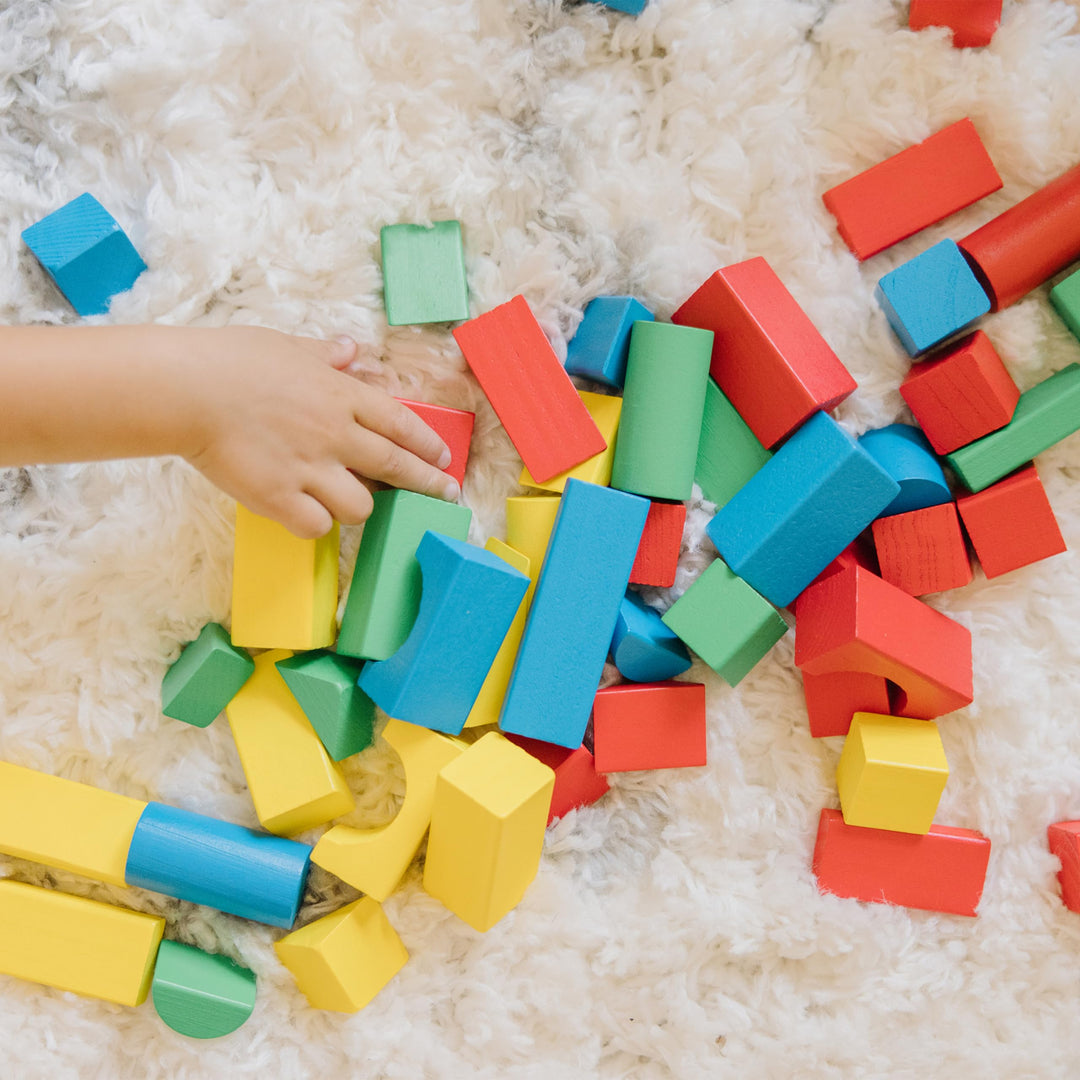 Melissa & Doug 100 Wood Building Blocks | Developmental Toy