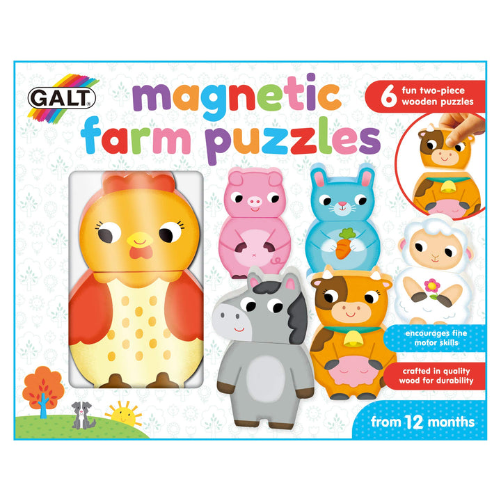 Magnetic Farm Puzzle Wooden Magnetic Puzzle For Kids