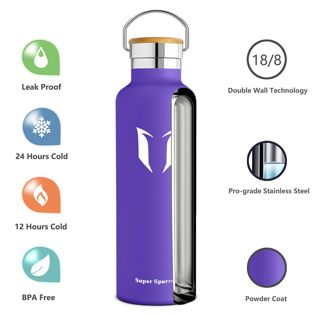 500ml Vacuum Insulated Stainless Steel Water Bottle