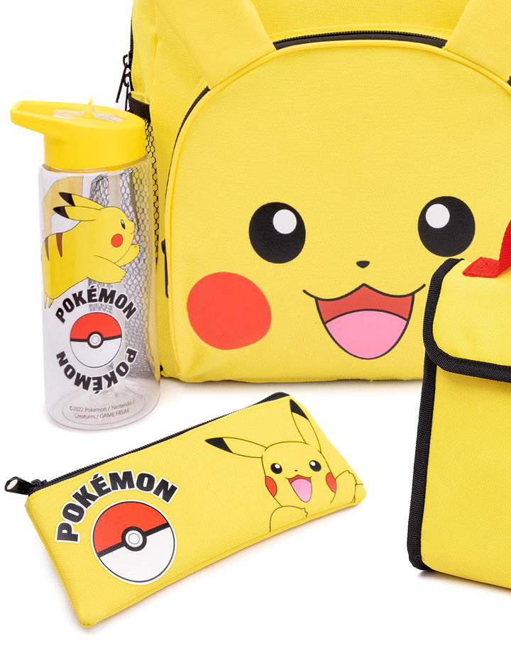 Pikachu 3D Ears Kids Backpack Set