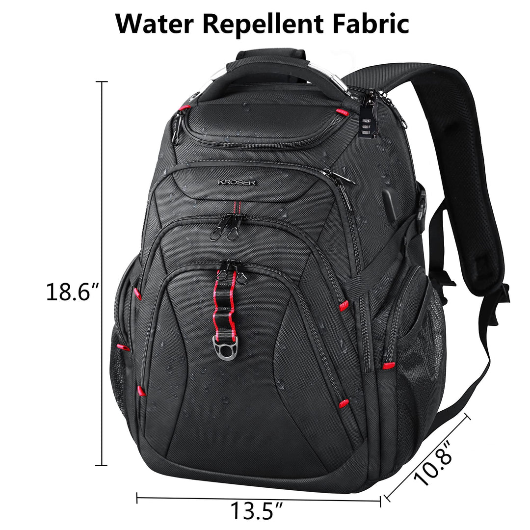 17.3" XL Waterproof Laptop Backpack