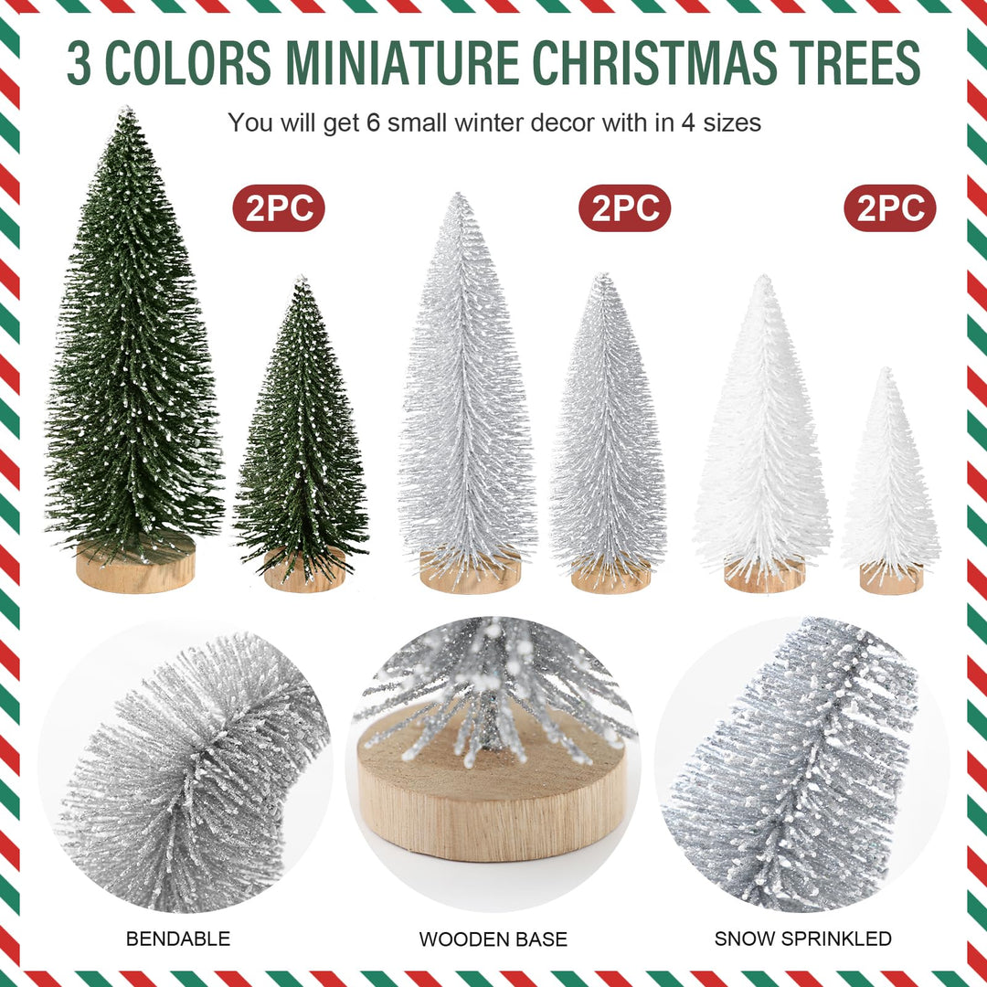 Mini Bottle Brush Christmas Trees