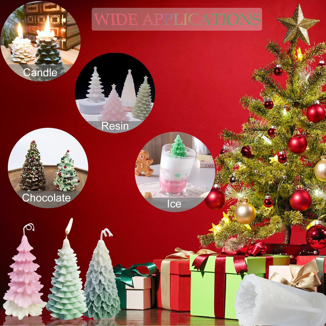 Christmas Tree Silicone Candle Molds