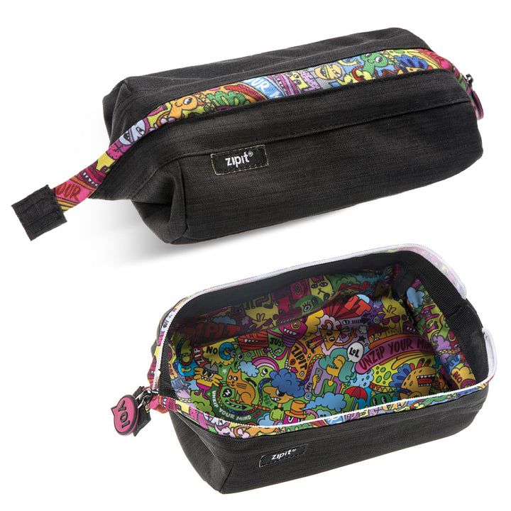 Lenny Large Capacity Pencil Case (Black)