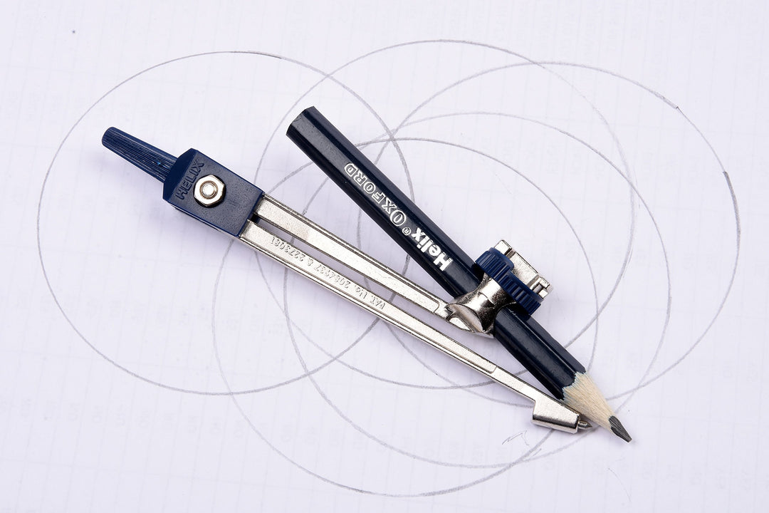 Helix Oxford Metal Compass & Pencil