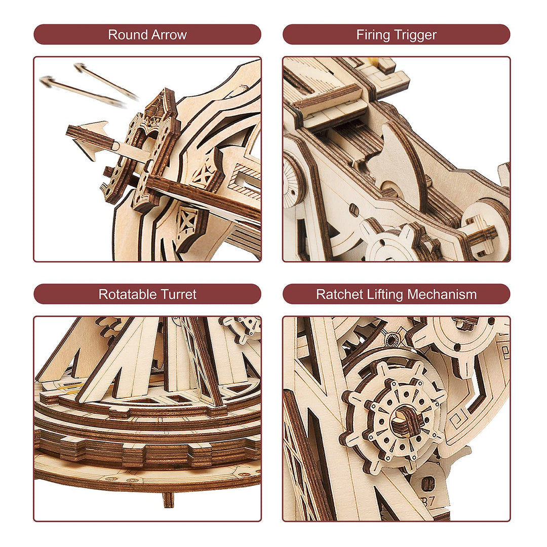 ROKR 3D Wooden Puzzle for Adults Teens Construction Model Kits for Adults to Build