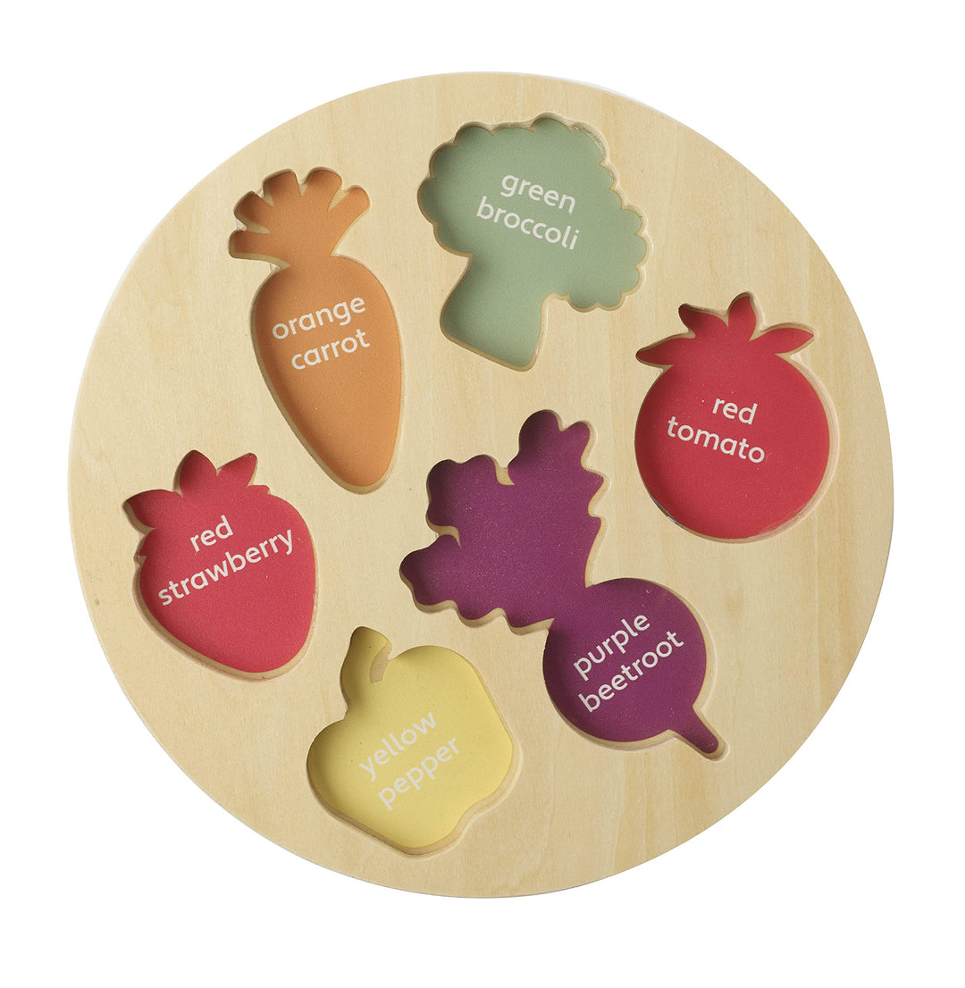 Happy Veggies Wooden Puzzle Board Toys