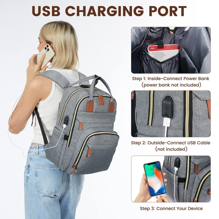 15.6" Anti-Theft Women's Laptop Backpack