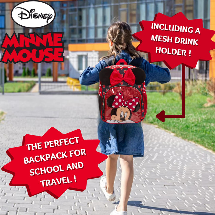 Minnie Mouse Kids Backpack & Lunch Bag Set