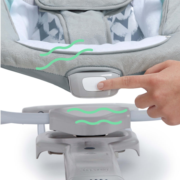 2-in-1 Compact Portable Automatic Baby Swing Seat