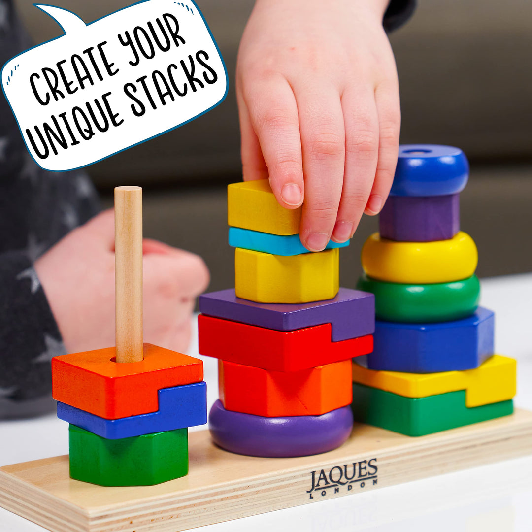 Wooden Stacking Rings Educational Toddler Toys