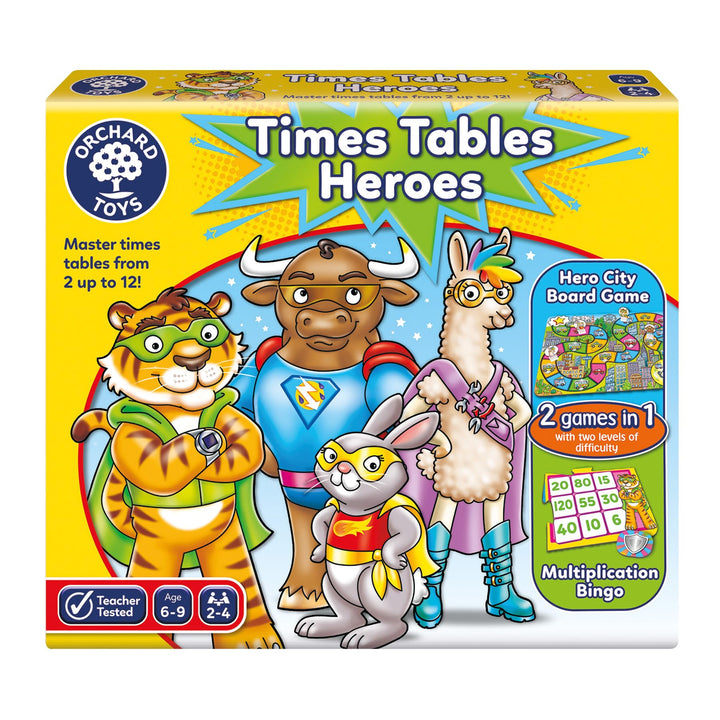 Times Tables Heroes - Math Games for Kids (2-in-1)