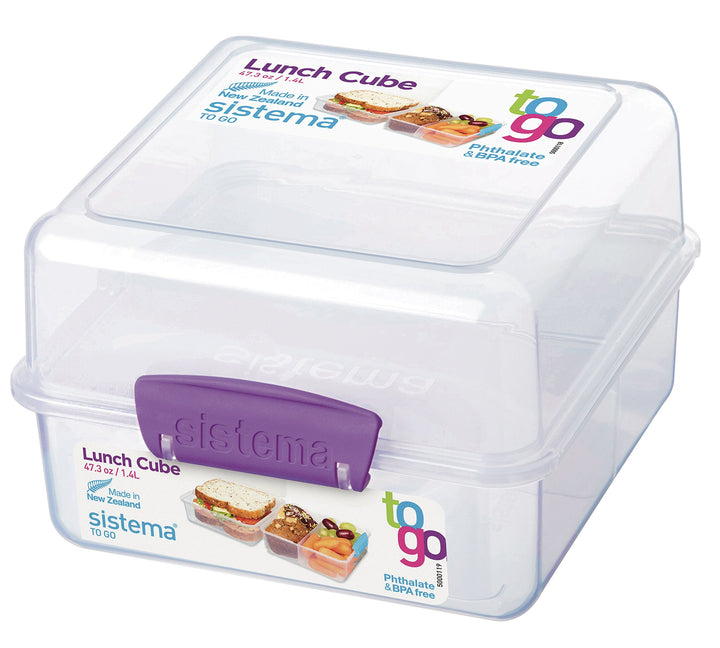 Lunch Box PP 3 Places, Assorted Colors