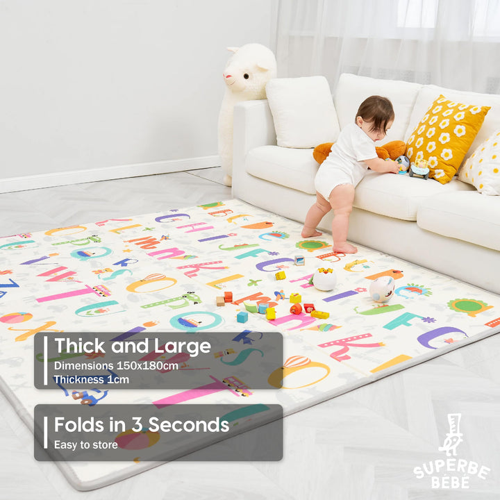 Non-Toxic Thick Foldable Waterproof Foam Baby Play Mat