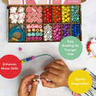 Buy Unicorn & Heart Bracelet Making Kit | Art and Craft Box for kids by Learning Bugs UK
