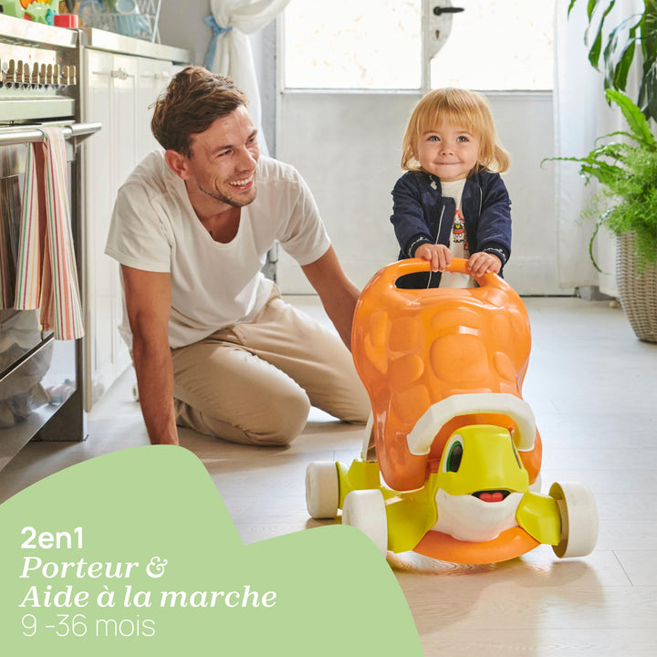 Chicco ECO+ Toy Turtle Walk & Ride on or Walker