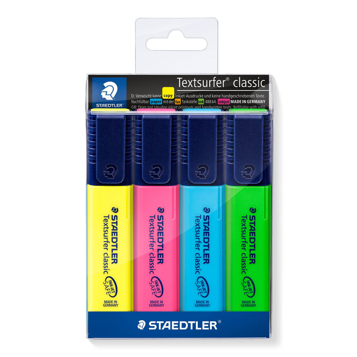 Textsurfer Classic Highlighters - Assorted Colors (4-Pack)