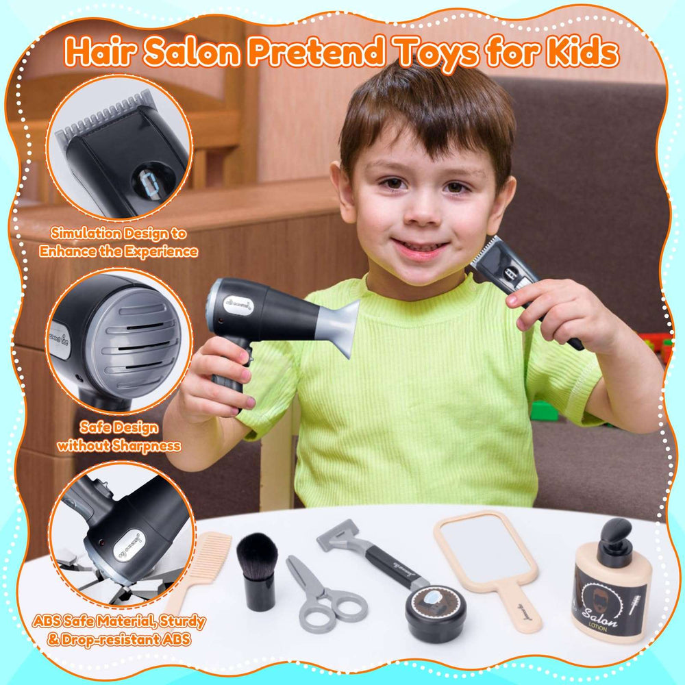 Hairdresser Role Play for Kids Boys Educational Toys