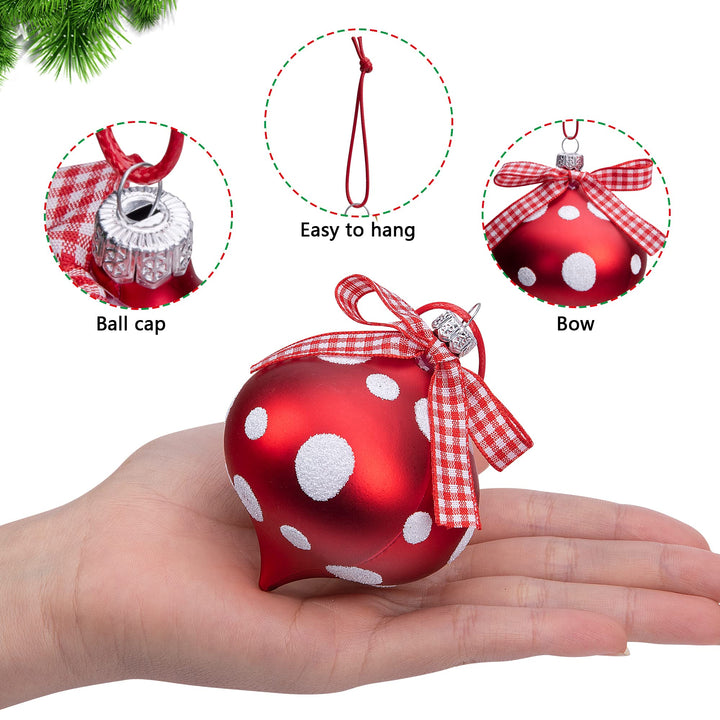 12 PCS Peppermint Candy Ornaments