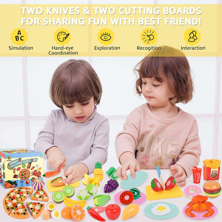 70PCS Kids Pretend Food Set