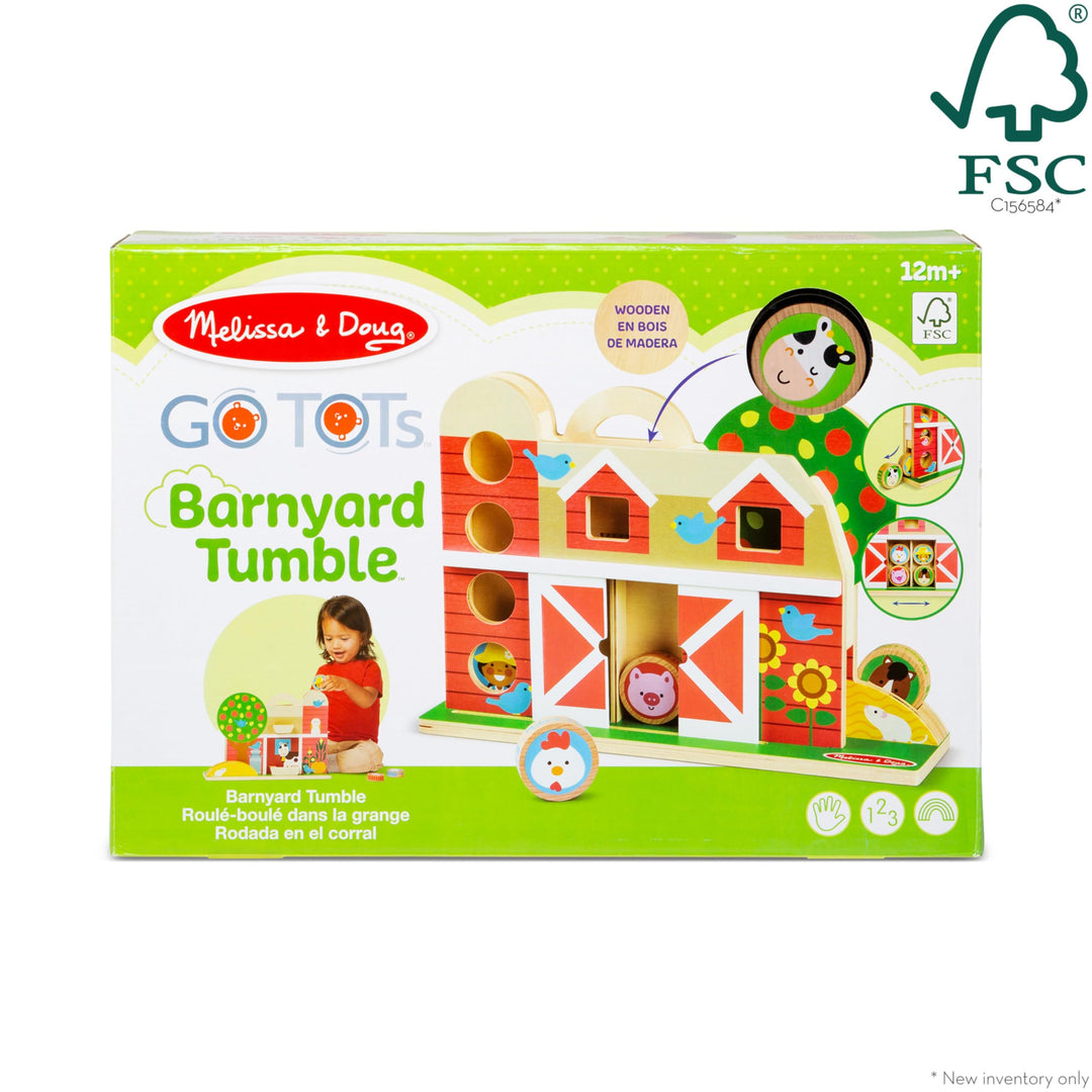 Barnyard Tumble with Collectible Characters Wooden Toy