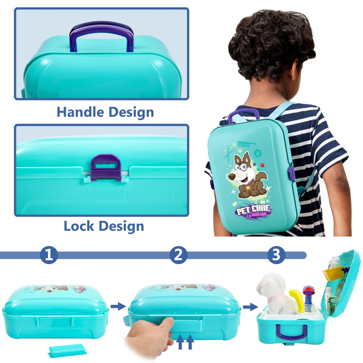 Baby Backpack Pet Care Kit for Kids