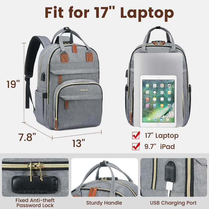 15.6" Anti-Theft Women's Laptop Backpack