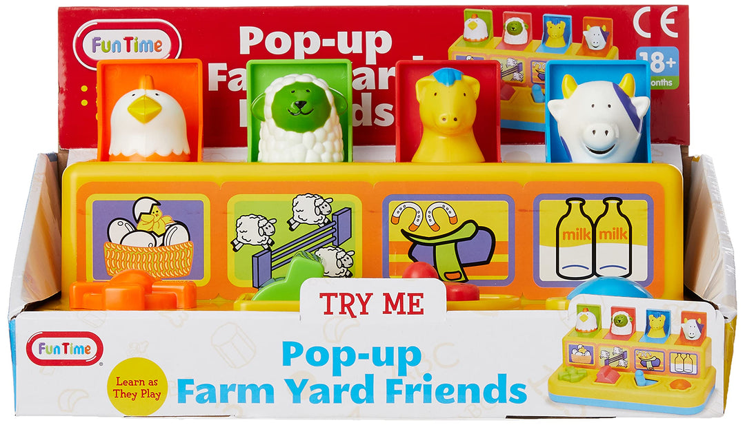 Fun Time Pop Up Farmyard Friends, yellow