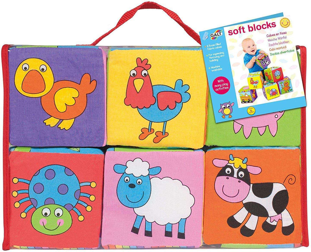 Galt Soft Blocks - Fun Design Baby Sensory Toys