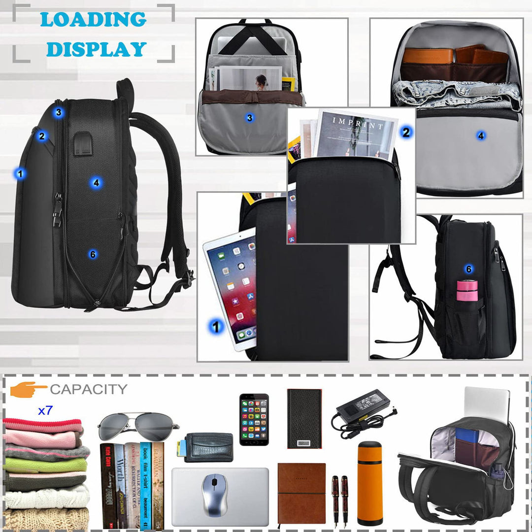 15-16" Anti-Theft Laptop Backpack with USB