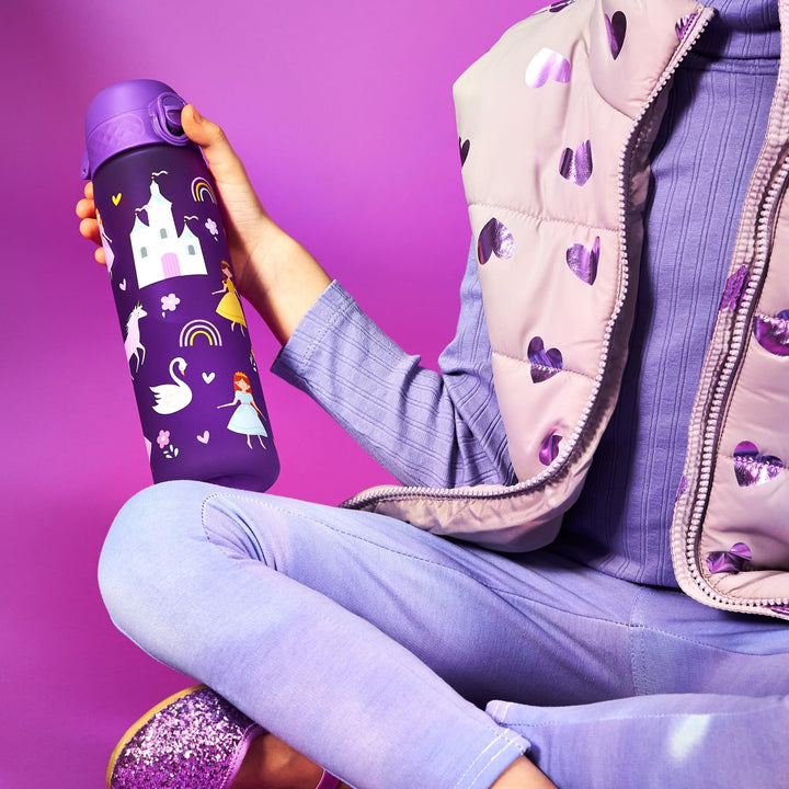 500ml BPA-Free Purple Princess Water Bottle