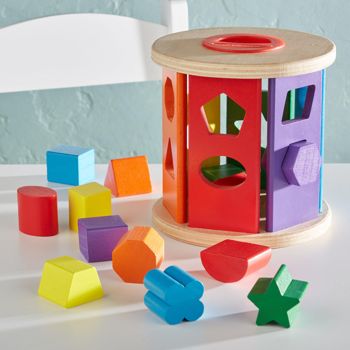 Melissa & Doug Match and Roll Shape Sorter